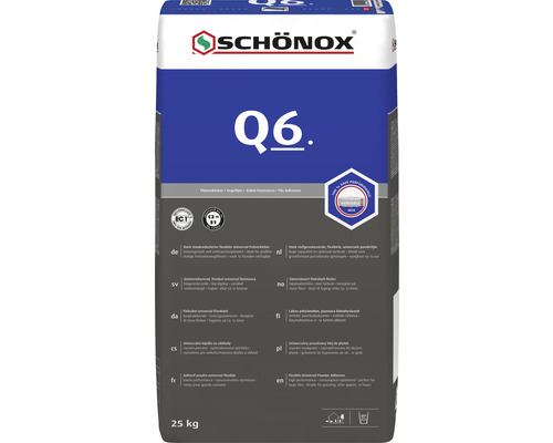 Schönox Q6 tegellijm zak 25 kg